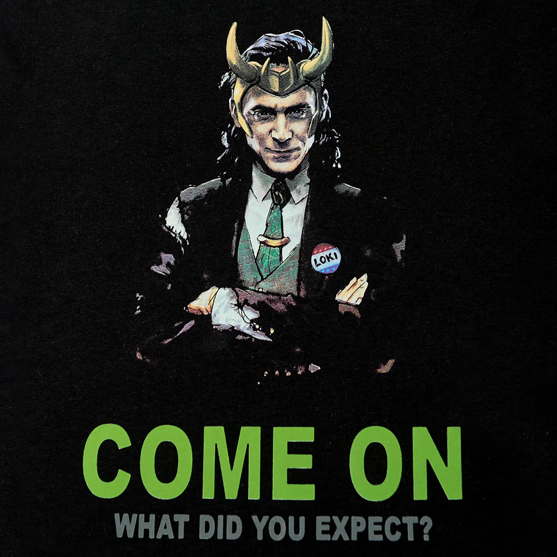 Loki - Come on T-shirt zwart