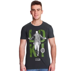 Loki - Gekleed T-shirt grijs
