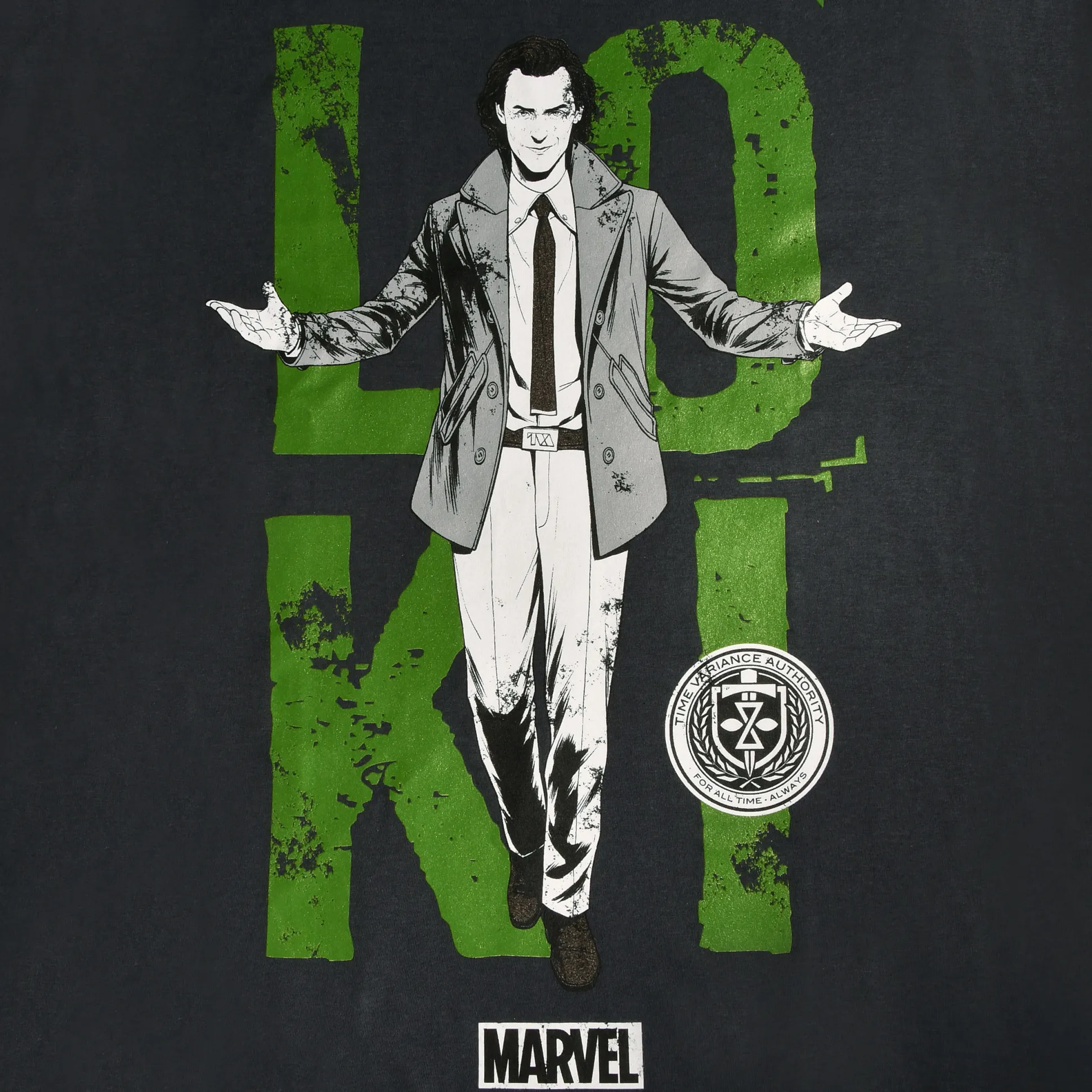 Loki - Gekleed T-shirt grijs