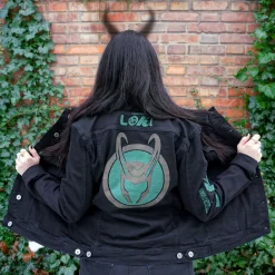 Loki - Logo spijkerjas dames zwart