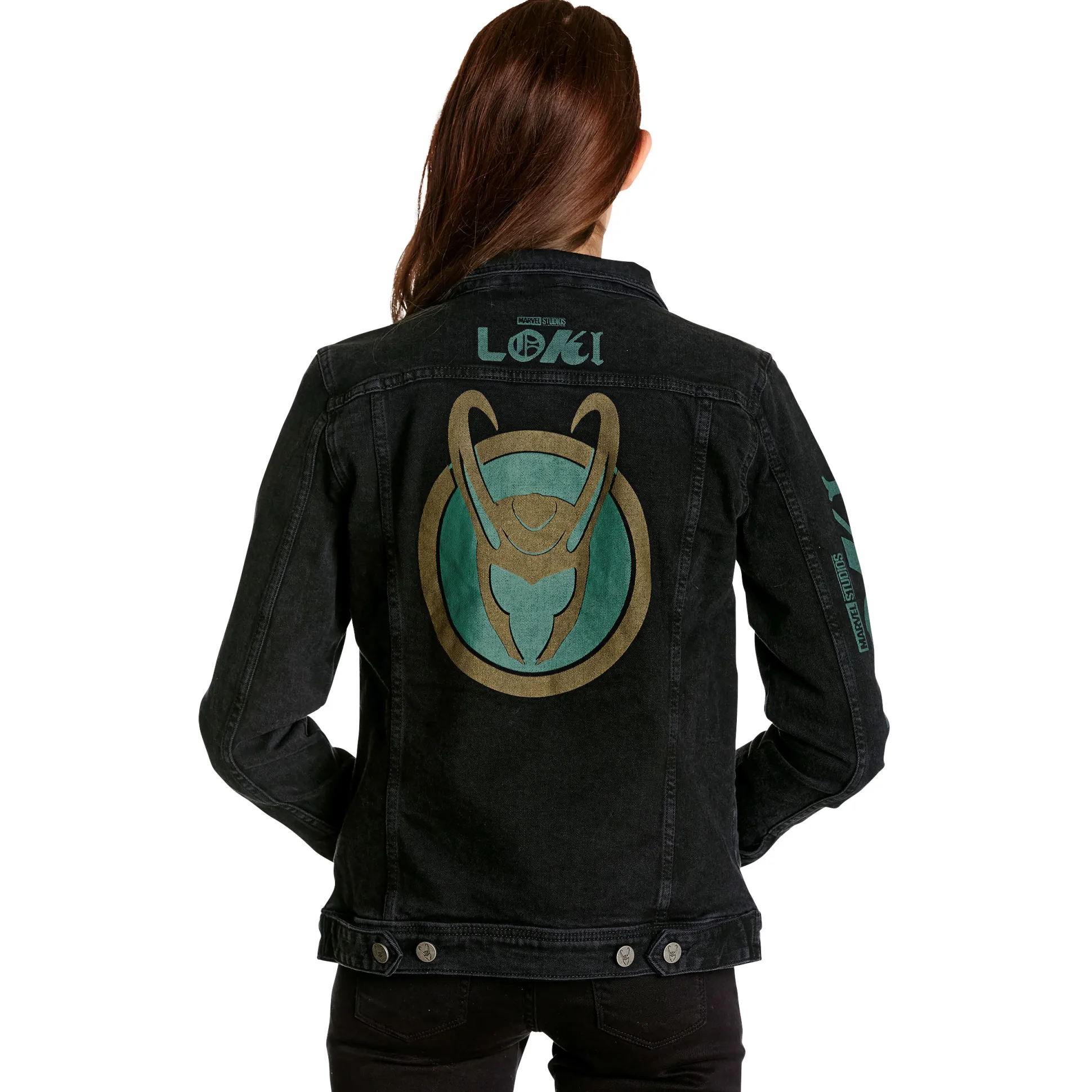 Loki - Logo spijkerjas dames zwart