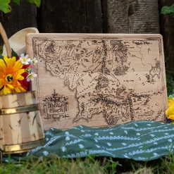Lord of the Rings - Midden-aarde Kaart Snijplank Beuk