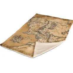 Lord of the Rings - Midden-Aarde Kaart Pluche Deken met Teddybont