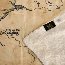 Lord of the Rings - Midden-Aarde Kaart Pluche Deken met Teddybont