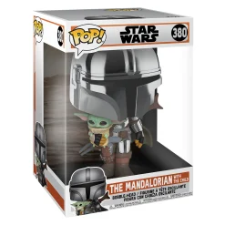 Mandalorian Chrome Funko Pop Wobblehead Figuur 26 cm - Star Wars