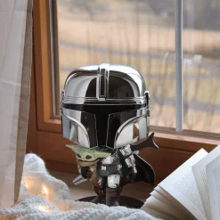 Mandalorian Chrome Funko Pop Wobblehead Figuur 26 cm - Star Wars