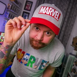 Marvel - Logo Comic Heroes T-Shirt grijs