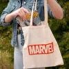 Marvel - Logo Jute Tas Beige