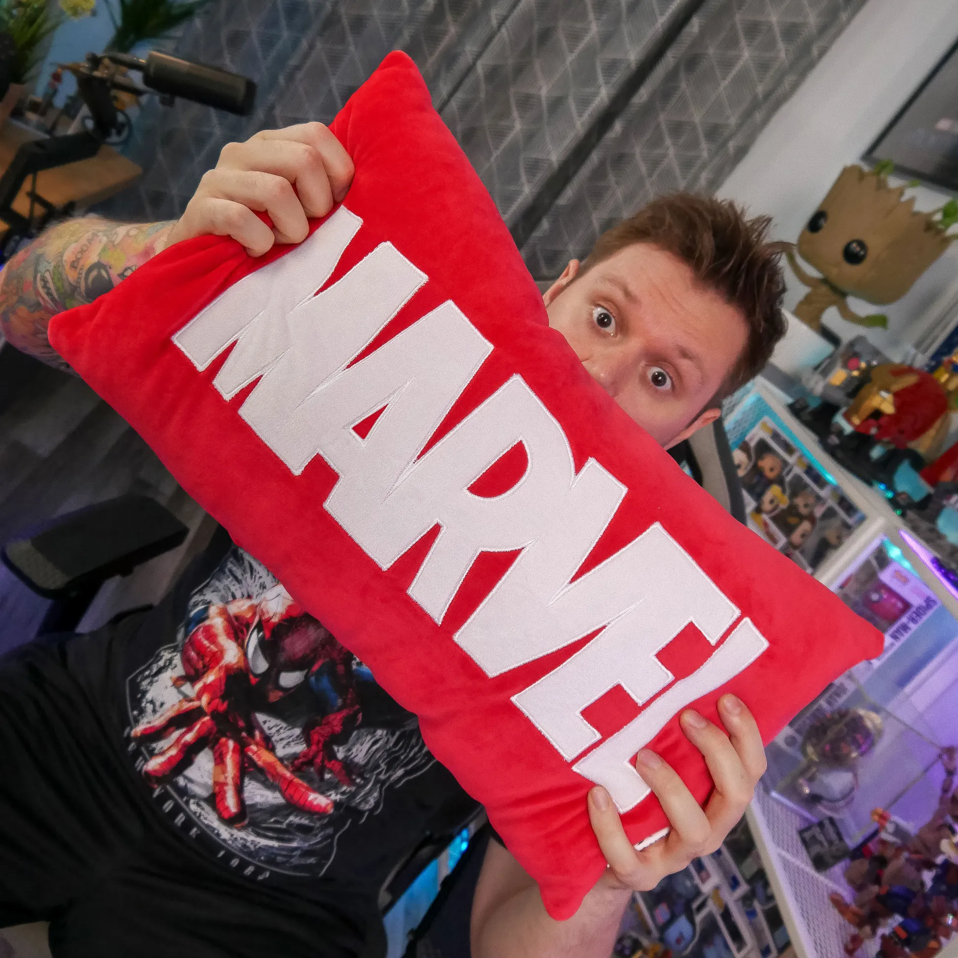 Marvel - Logo Kussen rood