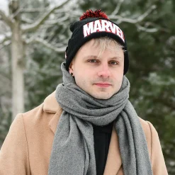 Marvel - Logo Muts met Pompon