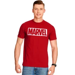 Marvel - Logo T-Shirt Biologisch Katoen rood