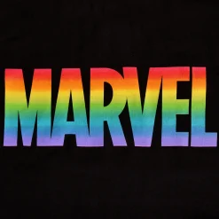 Marvel - Rainbow Pride Logo T-Shirt Zwart