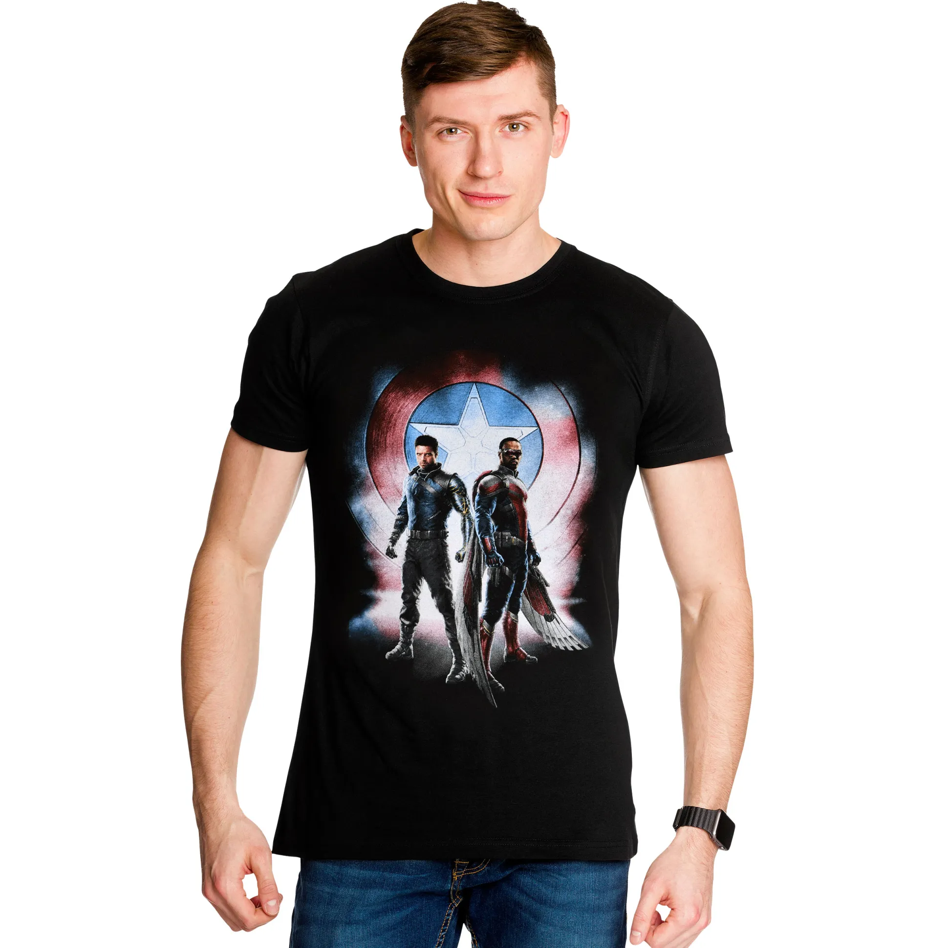 Marvel - The Falcon en de Winter Soldier T-Shirt zwart
