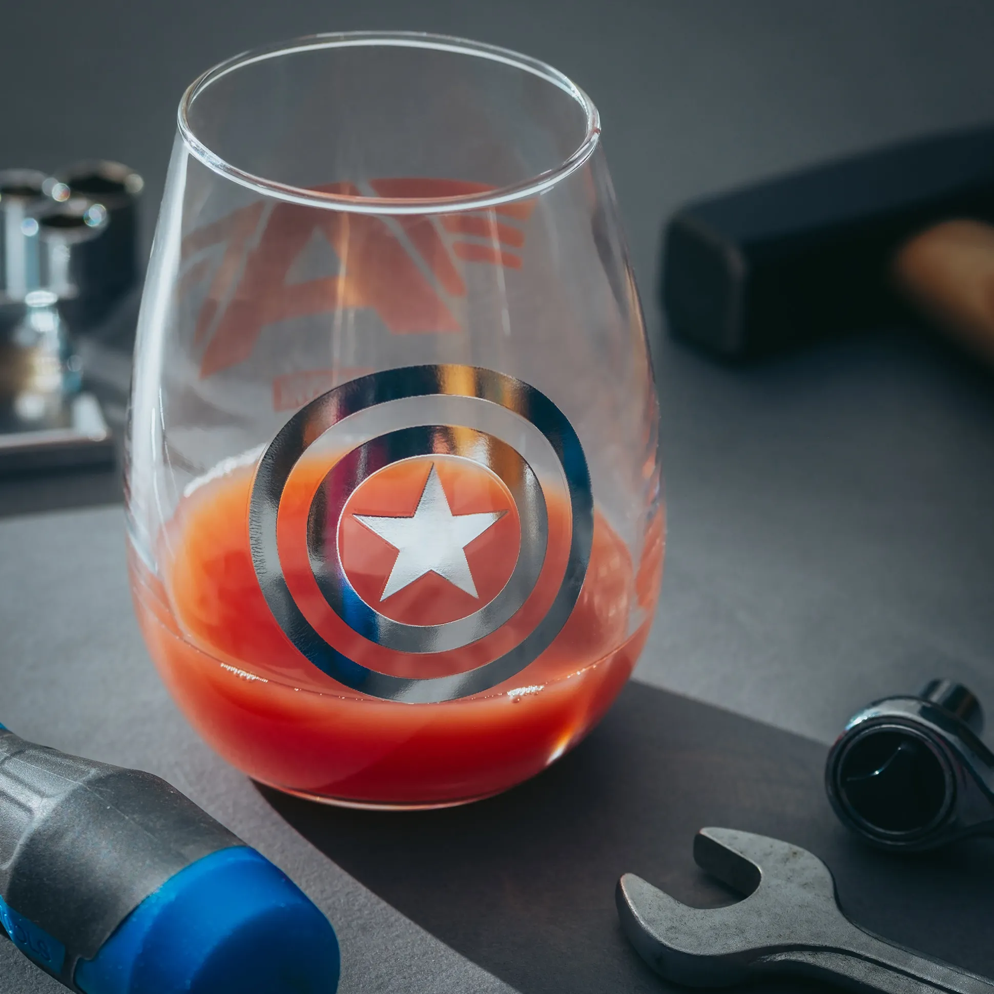 Marvel Avengers - Iron Man & Captain America Glazen 2-delige Set