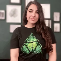 Meesterzwaard in het Bos T-shirt voor Zelda Fans Zwart