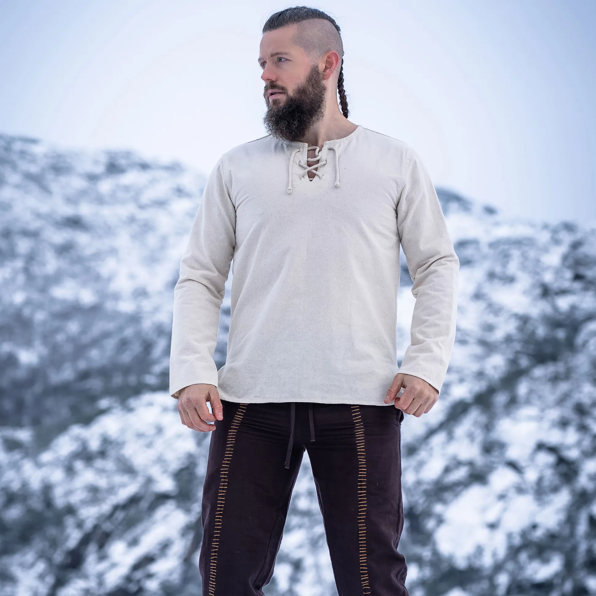 Middeleeuws vetershirt naturel