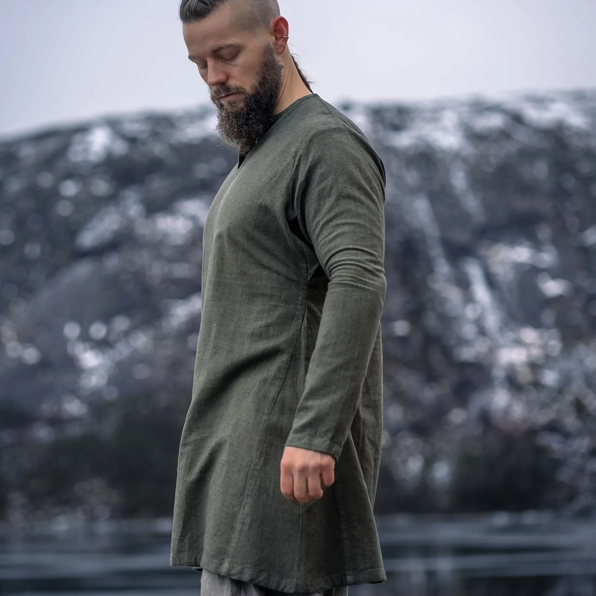 Middeleeuwse Linnen Tuniek Groen