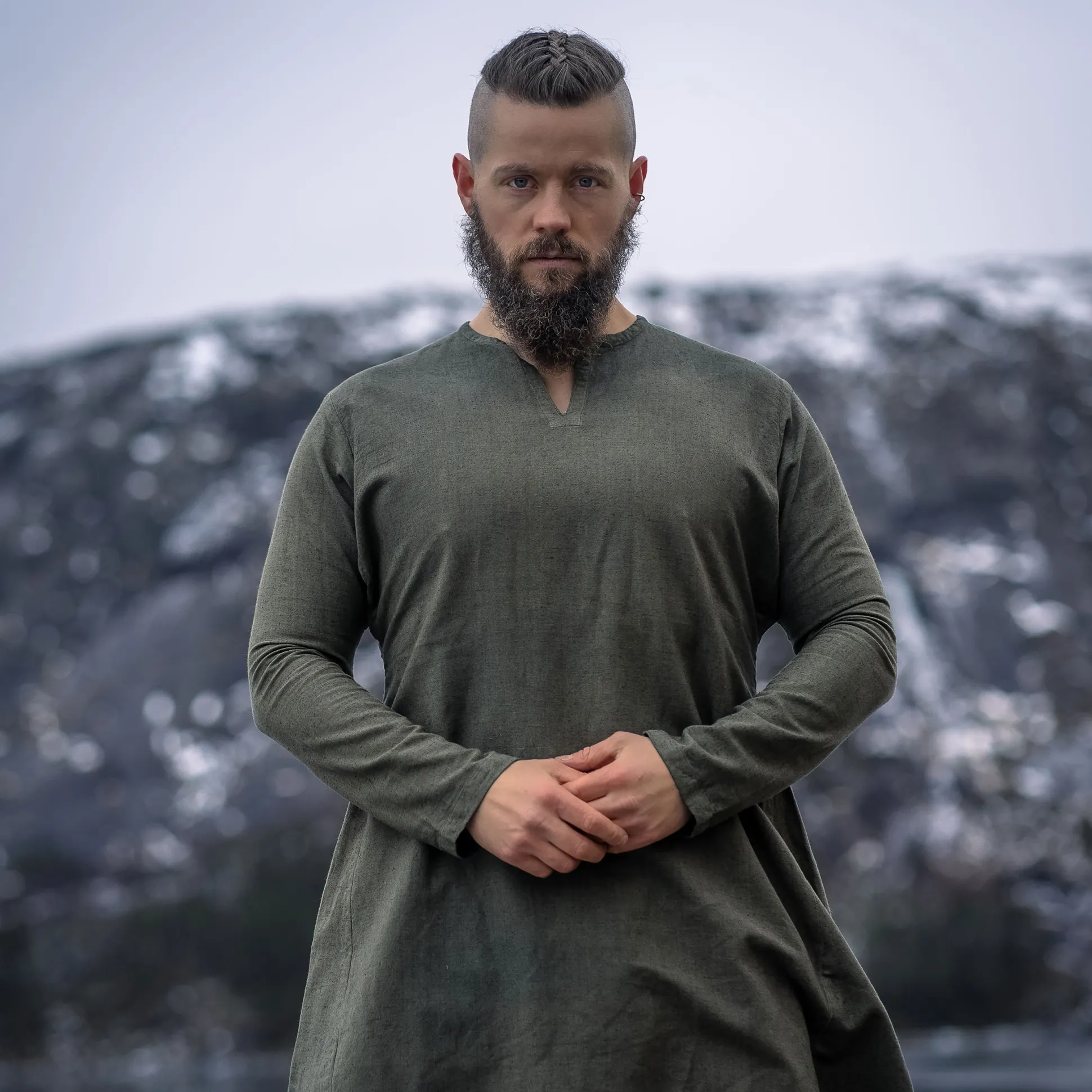 Middeleeuwse Linnen Tuniek Groen