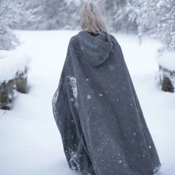 Middeleeuwse mantel Elinor grijs