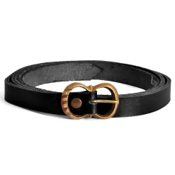 Middeleeuwse riem smal zwart