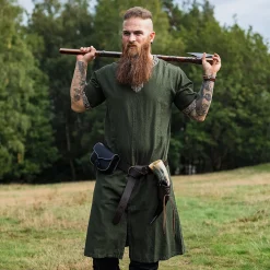 Middeleeuwse tuniek korte mouw Richard groen