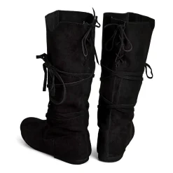 Middeleeuwse Veterschoenen Zwart