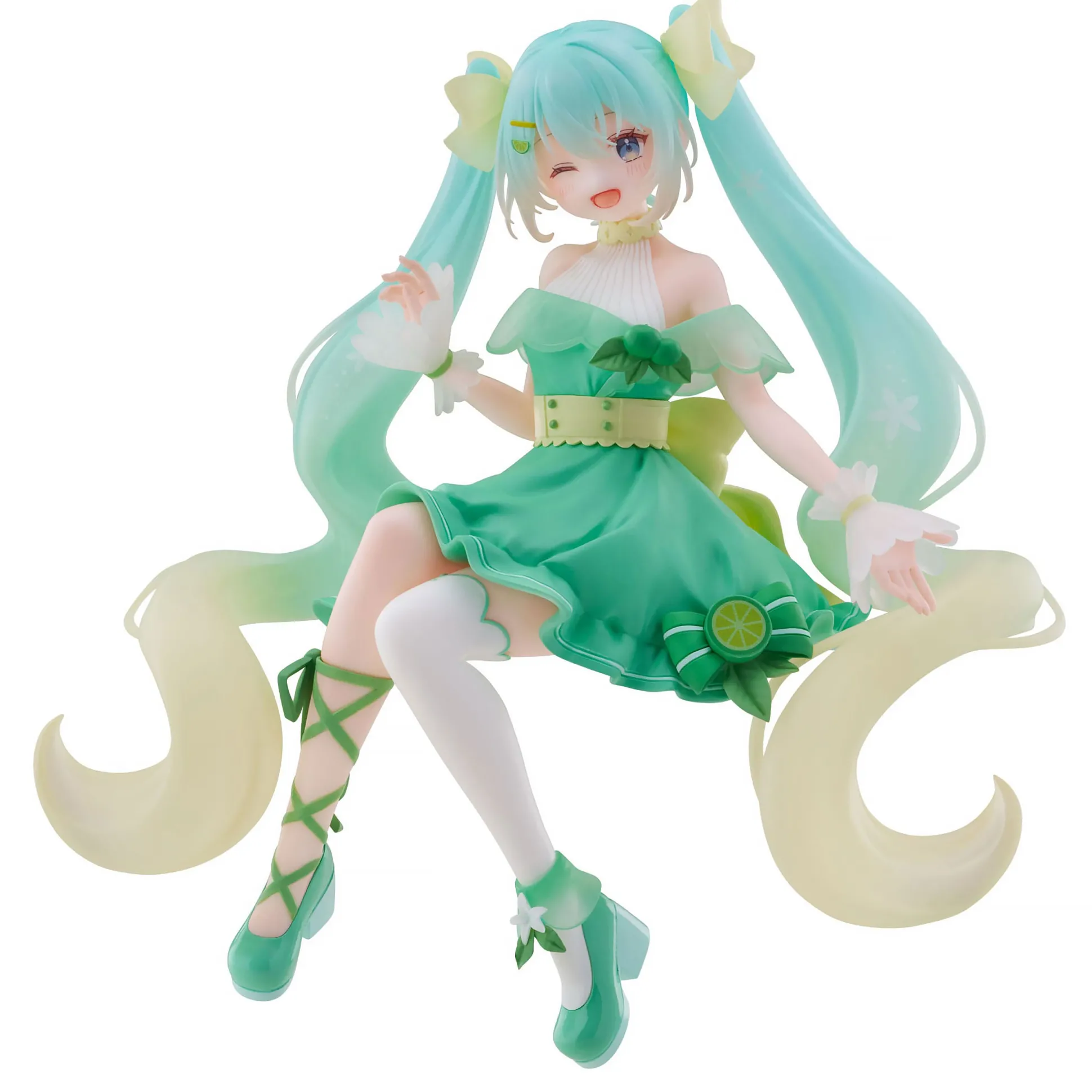 Miku Lime Noodle Stopper Figuur - Hatsune Miku