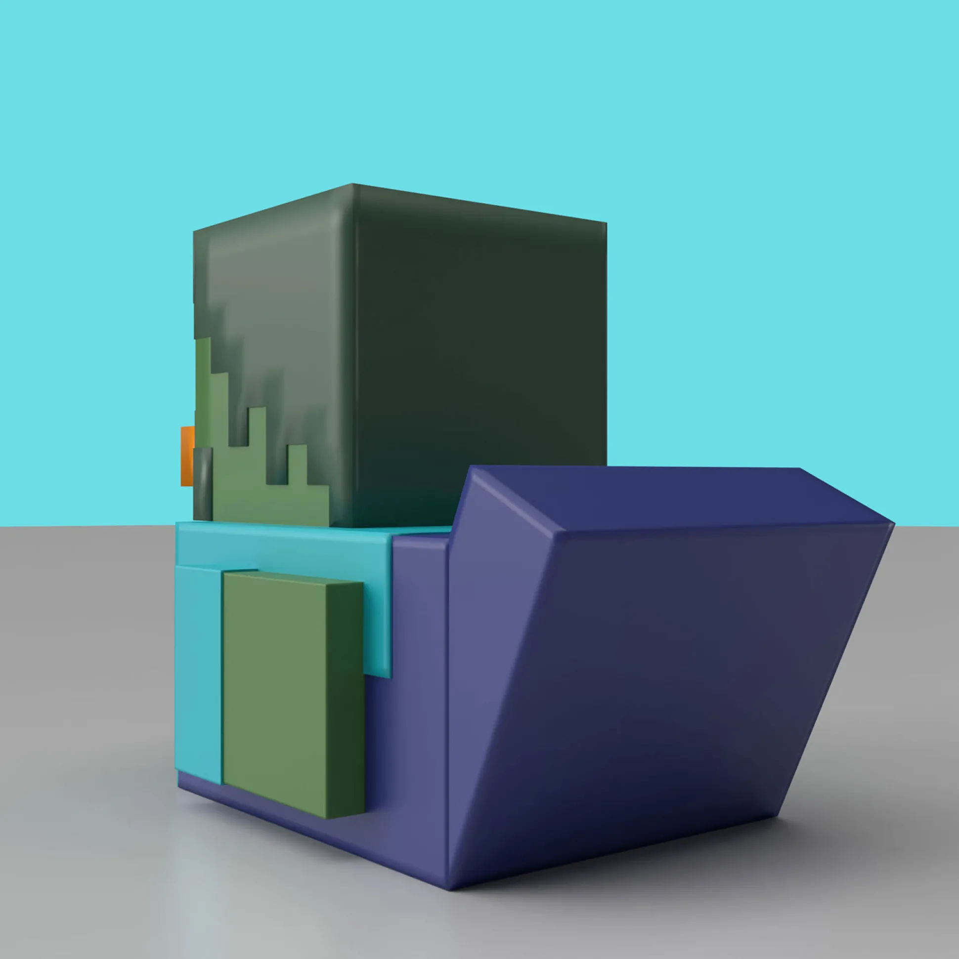 Minecraft - Zombie Mini TUBBZ Deco Eend