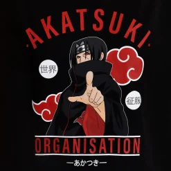 Naruto - Akatsuki Organisatie T-Shirt Zwart