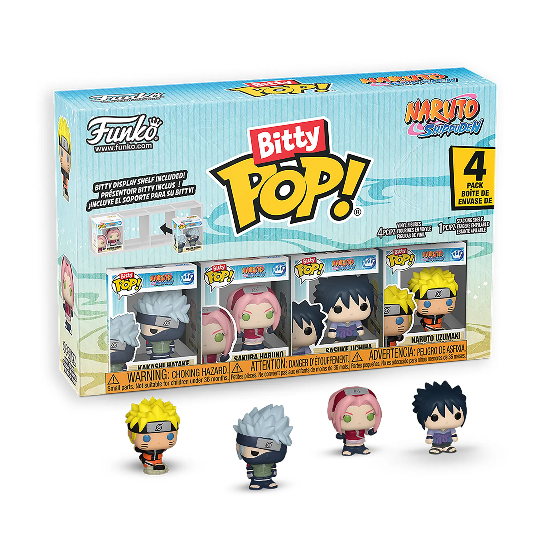 Naruto - Battles Funko Bitty Pop 4-figuren set Serie 1