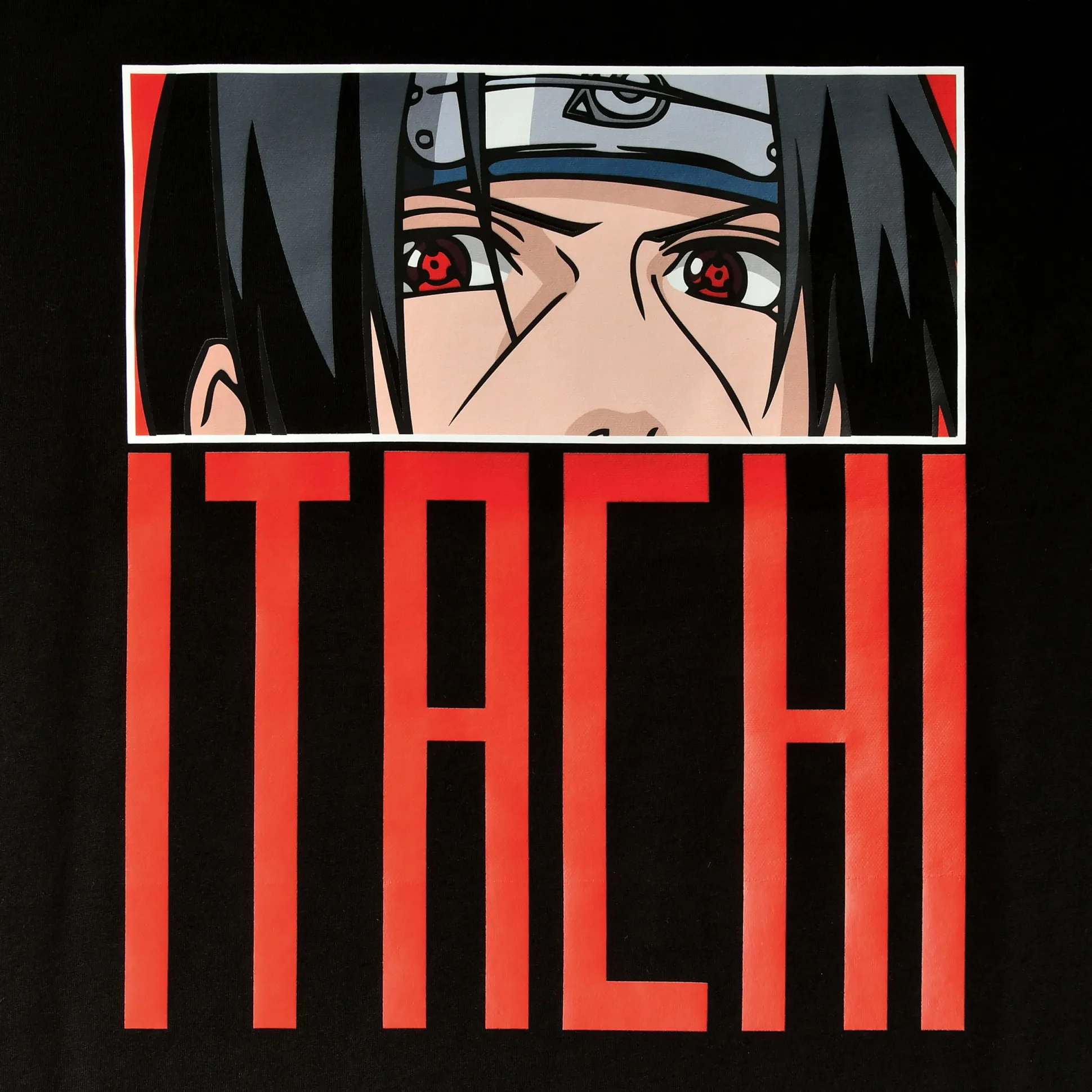 Naruto - Itachi Eyes T-shirt zwart