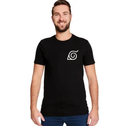 Naruto - Konoha Mini Symbool T-Shirt Zwart