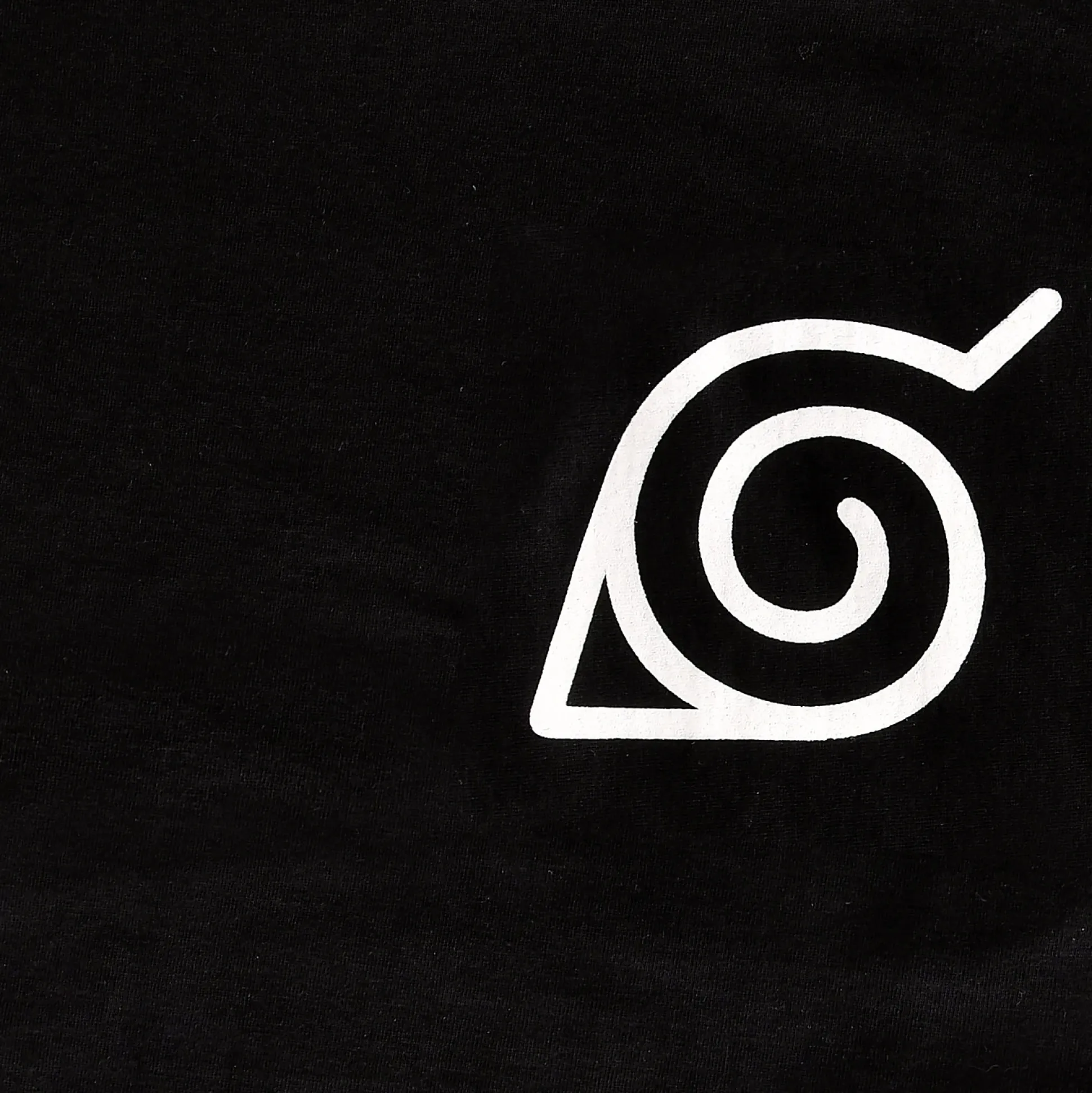 Naruto - Konoha Mini Symbool T-Shirt Zwart
