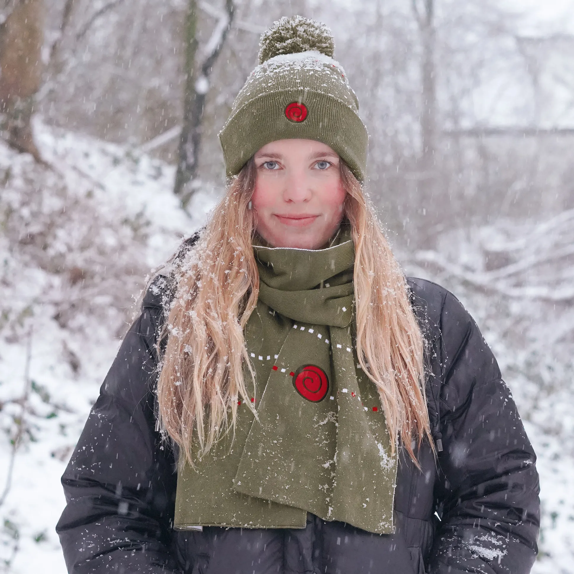 Naruto - Uzushiogakure Symbool Pom Pom Muts Groen