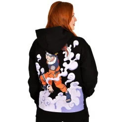 Naruto Oversize Hoodie Zwart