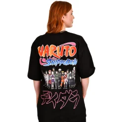 Naruto Shippuden - Groep Oversize T-shirt zwart