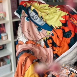 Naruto Shippuden - Pluchen deken met teddystof