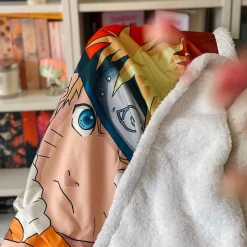 Naruto Shippuden - Pluchen deken met teddystof