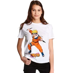 Naruto Uzumaki Character Dames T-shirt Wit