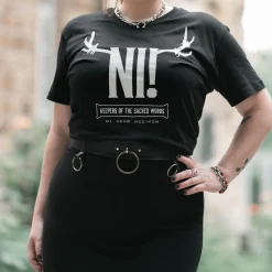 Ni! T-shirt voor Monty Python fans zwart