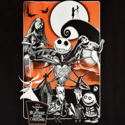 Nightmare Before Christmas - Oranje Maan T-Shirt zwart