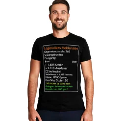 Niveau-120-Item Legendarische Held T-Shirt Zwart