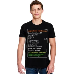 Niveau-60-Item Legendarische Helden Klassiek T-Shirt Zwart