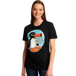 Noot Noot T-shirt voor Pingu fans zwart
