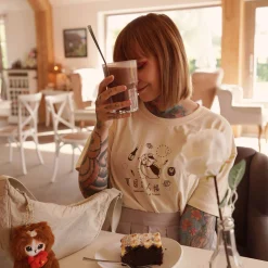 Nyanko Sensei Sake T-shirt voor fans van Natsume's Book of Friends