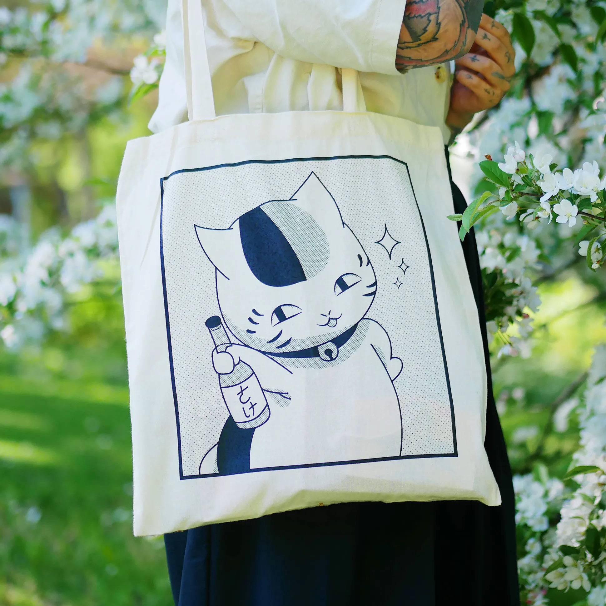 Nyanko Sensei Tote Bag voor fans van Natsume's Book of Friends