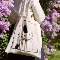 Nyanko Sensei Tote Bag voor fans van Natsume's Book of Friends