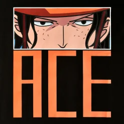 One Piece - Ace Eyes T-shirt zwart