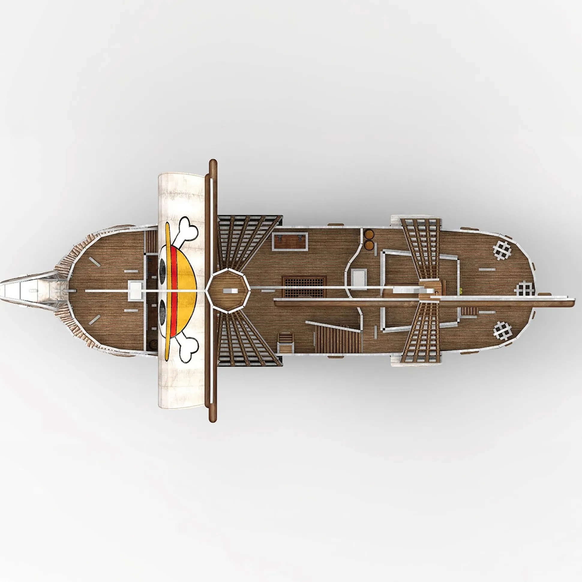 One Piece - Going Merry 3D Model Bouwpakket
