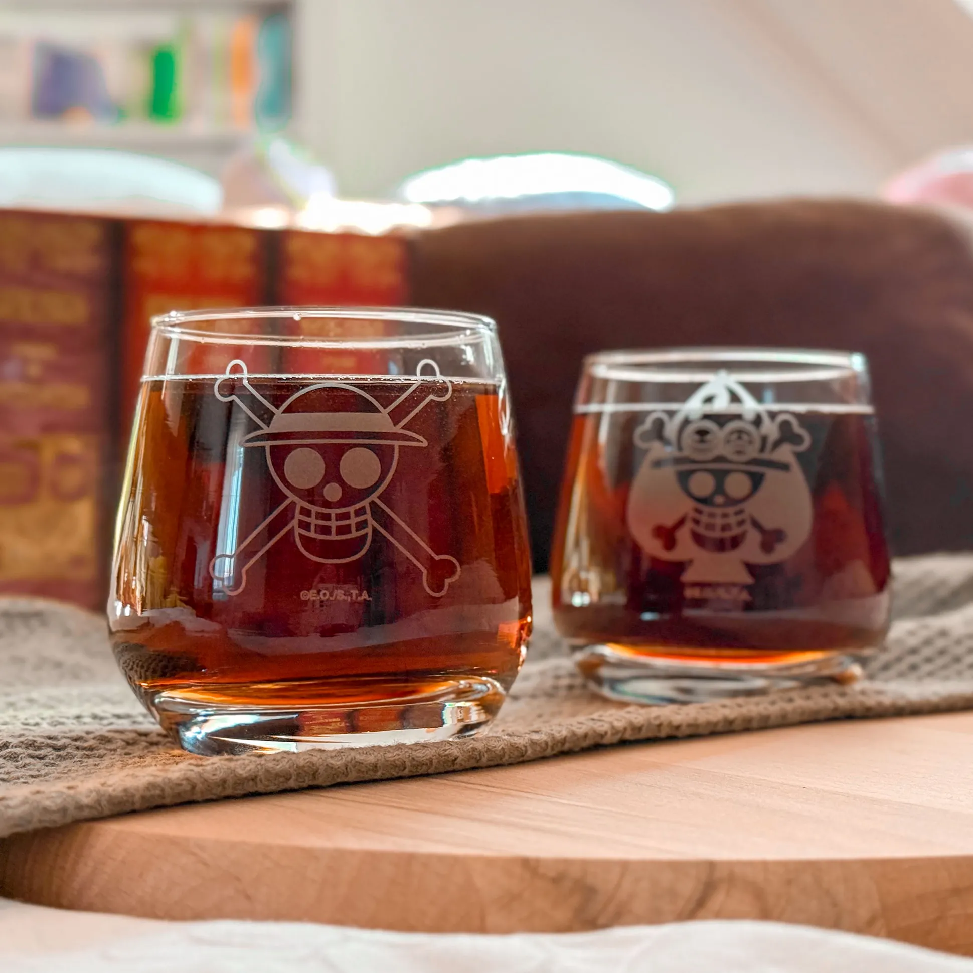 One Piece - Luffy & Ace Glazen 2-delige Set